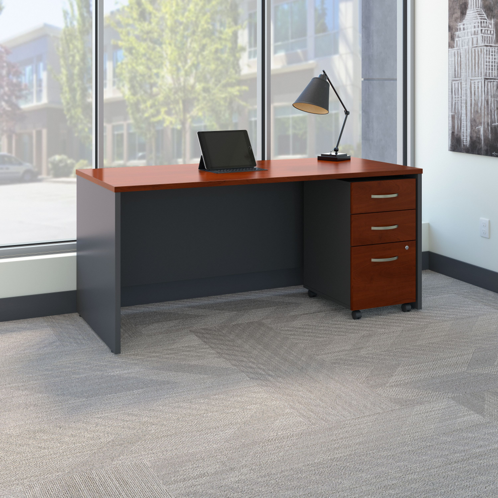 Series C 66W x 30D Office Desk with Mobile File Cabinet