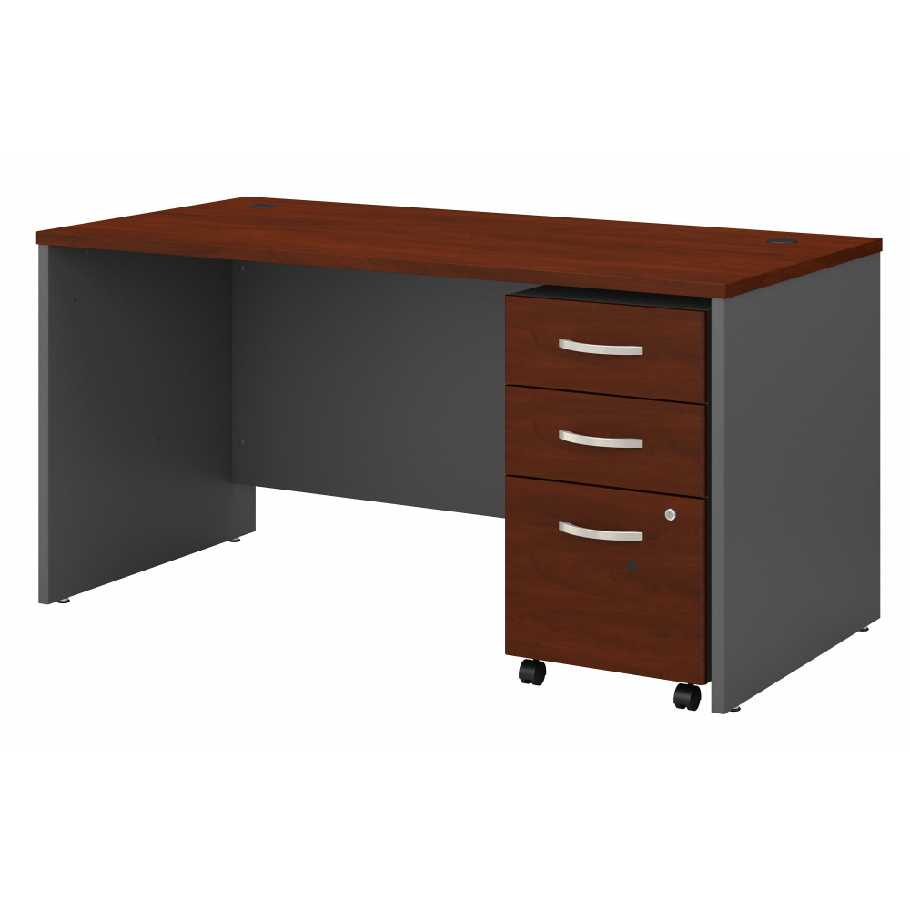 Series C 60W x 30D Office Desk with 3 Drawer Mobile File Cabinet