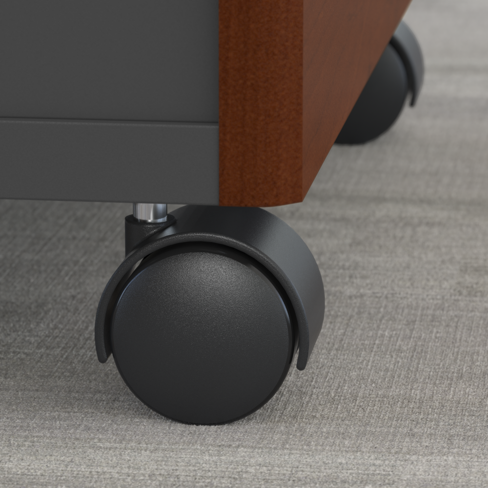 Series C 60W U Shaped Desk with Hutch and Mobile File Cabinet