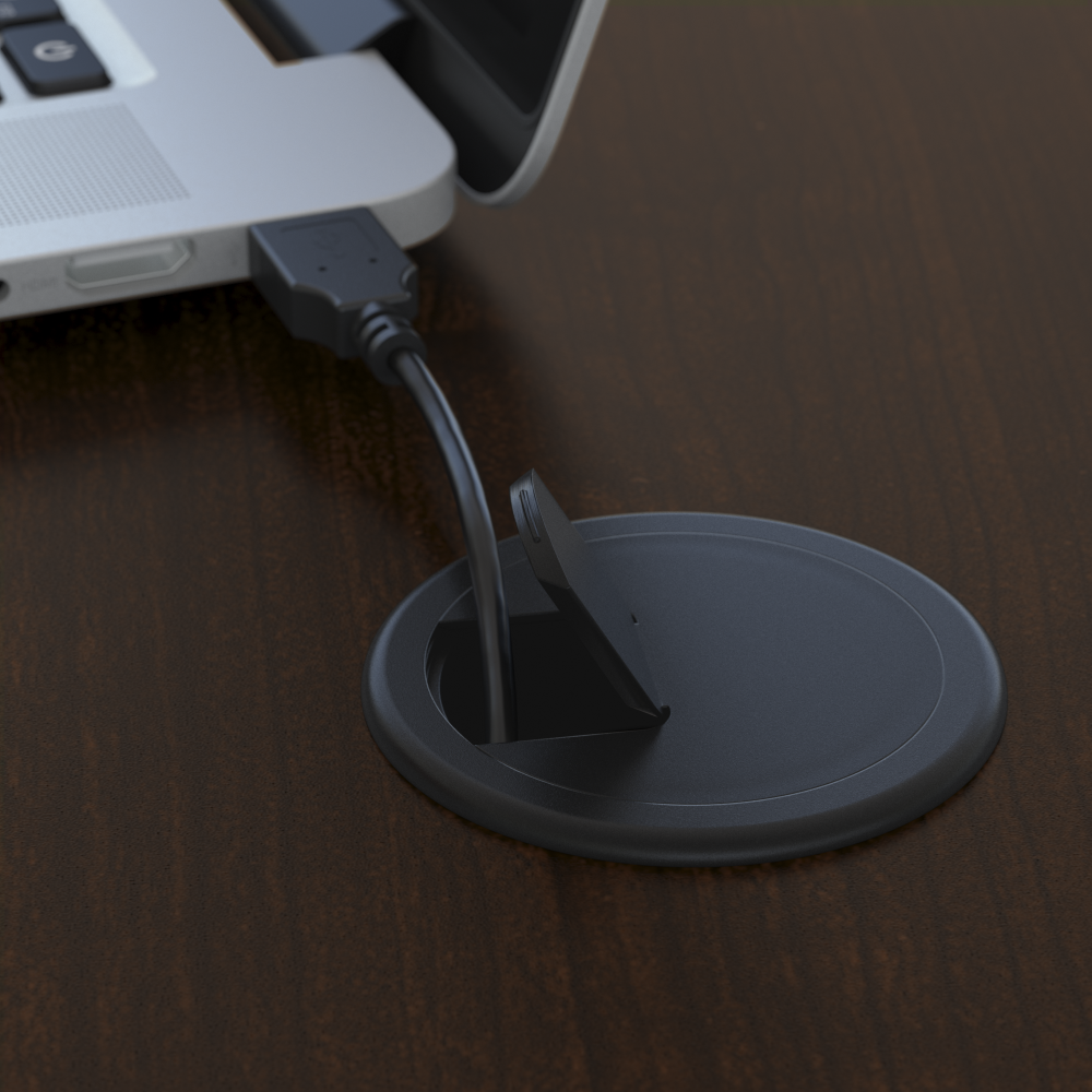 Series C Right Handed L Shaped Desk with Mobile File Cabinet