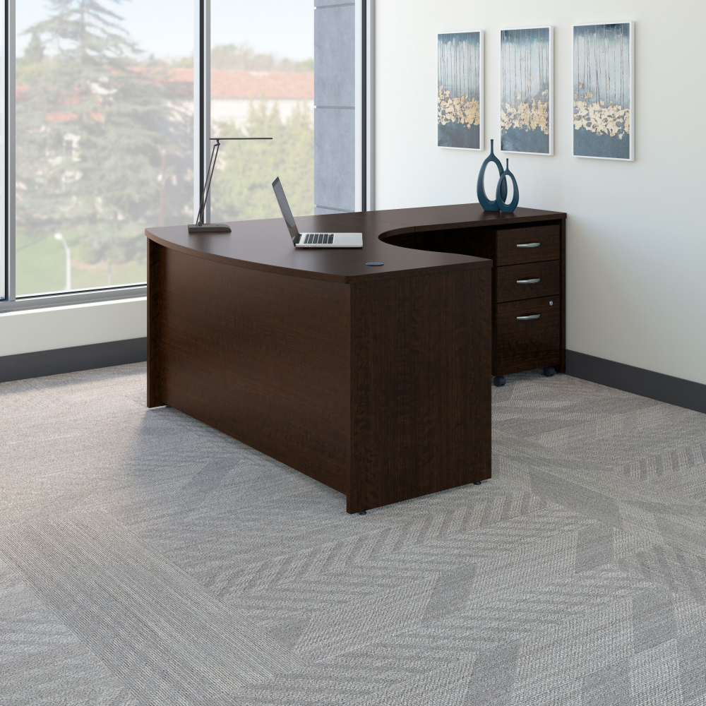 Series C Right Handed L Shaped Desk with Mobile File Cabinet