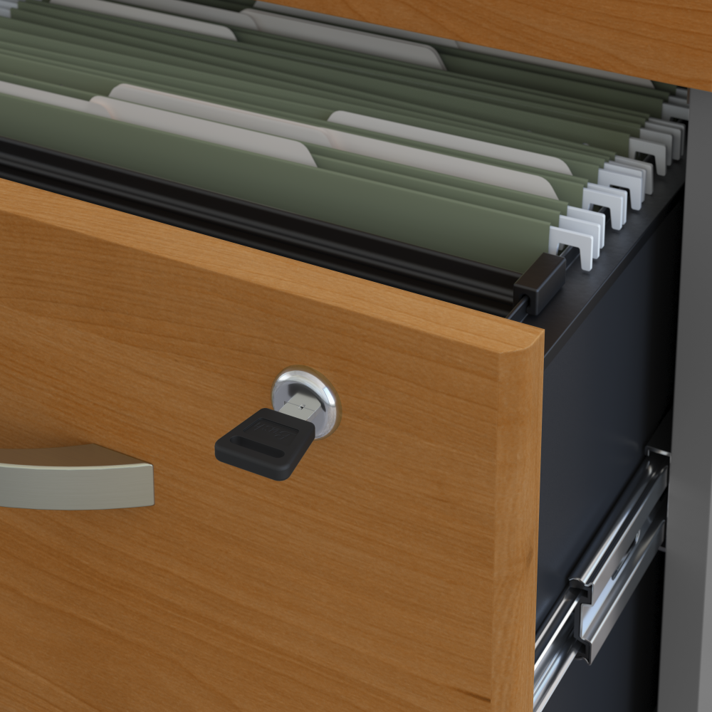 Series C 60W x 30D Office Desk with 3 Drawer Mobile File Cabinet