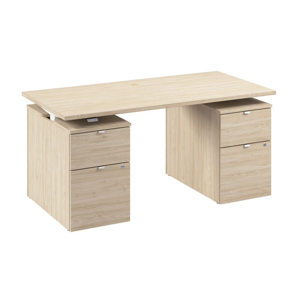 Stratus 60W x 30D Electric Height Adjustable Standing Desk with Drawers