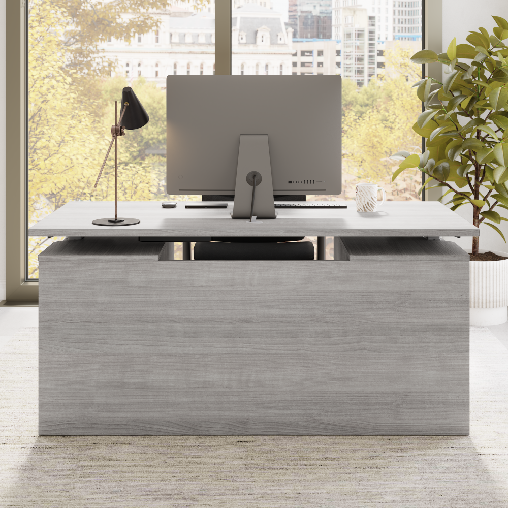 Stratus 60W x 30D Electric Standing Desk with Drawers and Modesty Panel